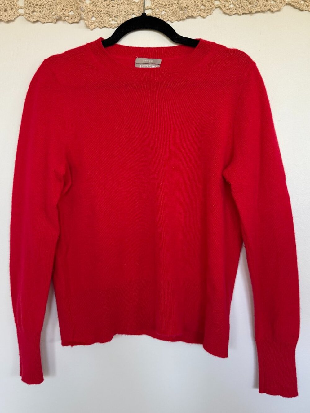 J.Crew Red Cashmere Sweater (S)